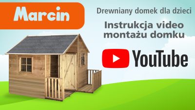 Drewniany domek ogrodowy dla dzieci Marcin